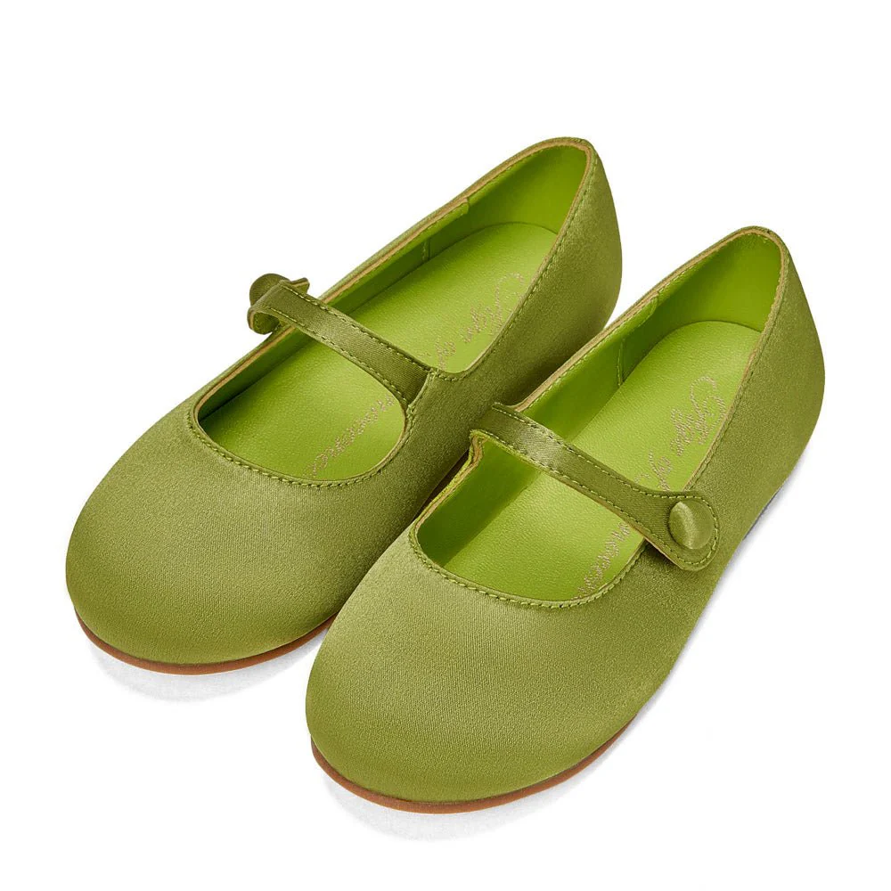 Elin Satin Green Shoes - Image 2