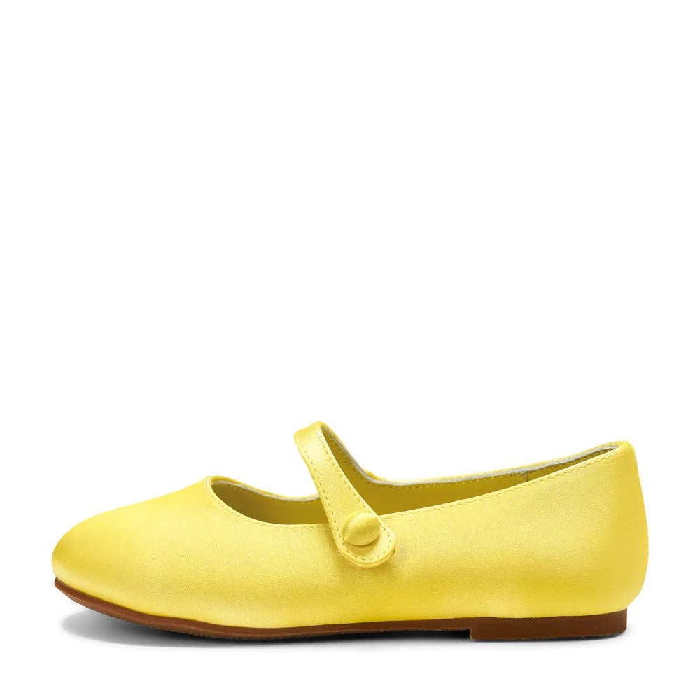 Elin Satin Yellow Shoes
