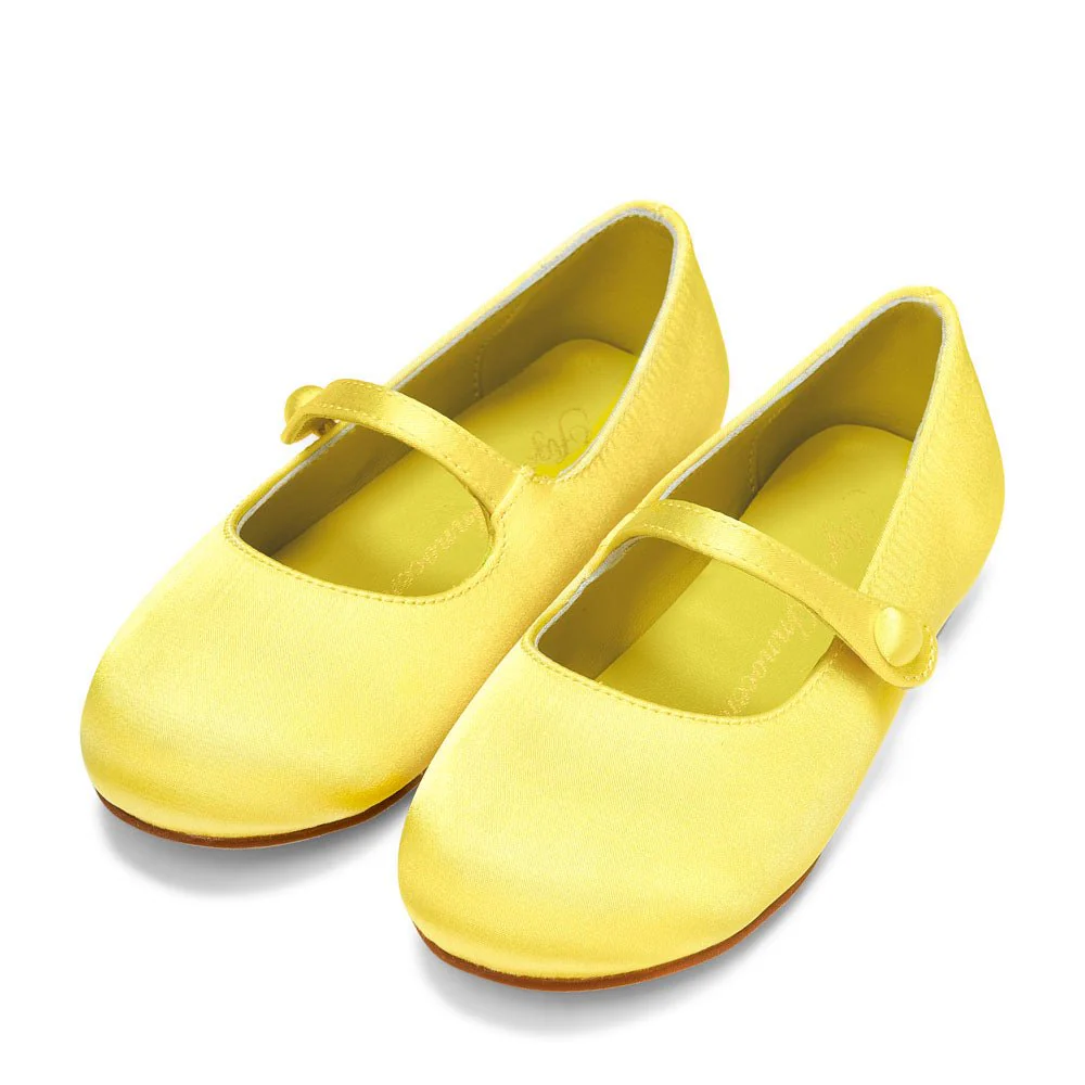 Elin Satin Yellow Shoes - Image 2