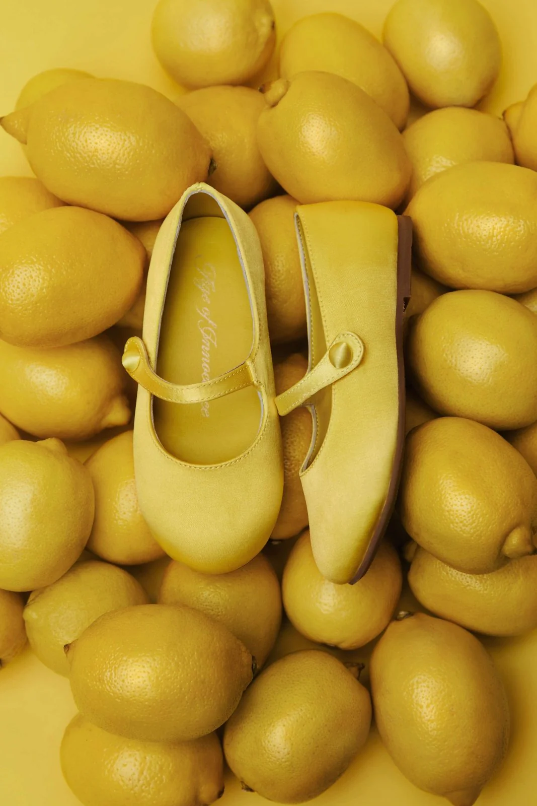 Elin Satin Yellow Shoes - Image 4