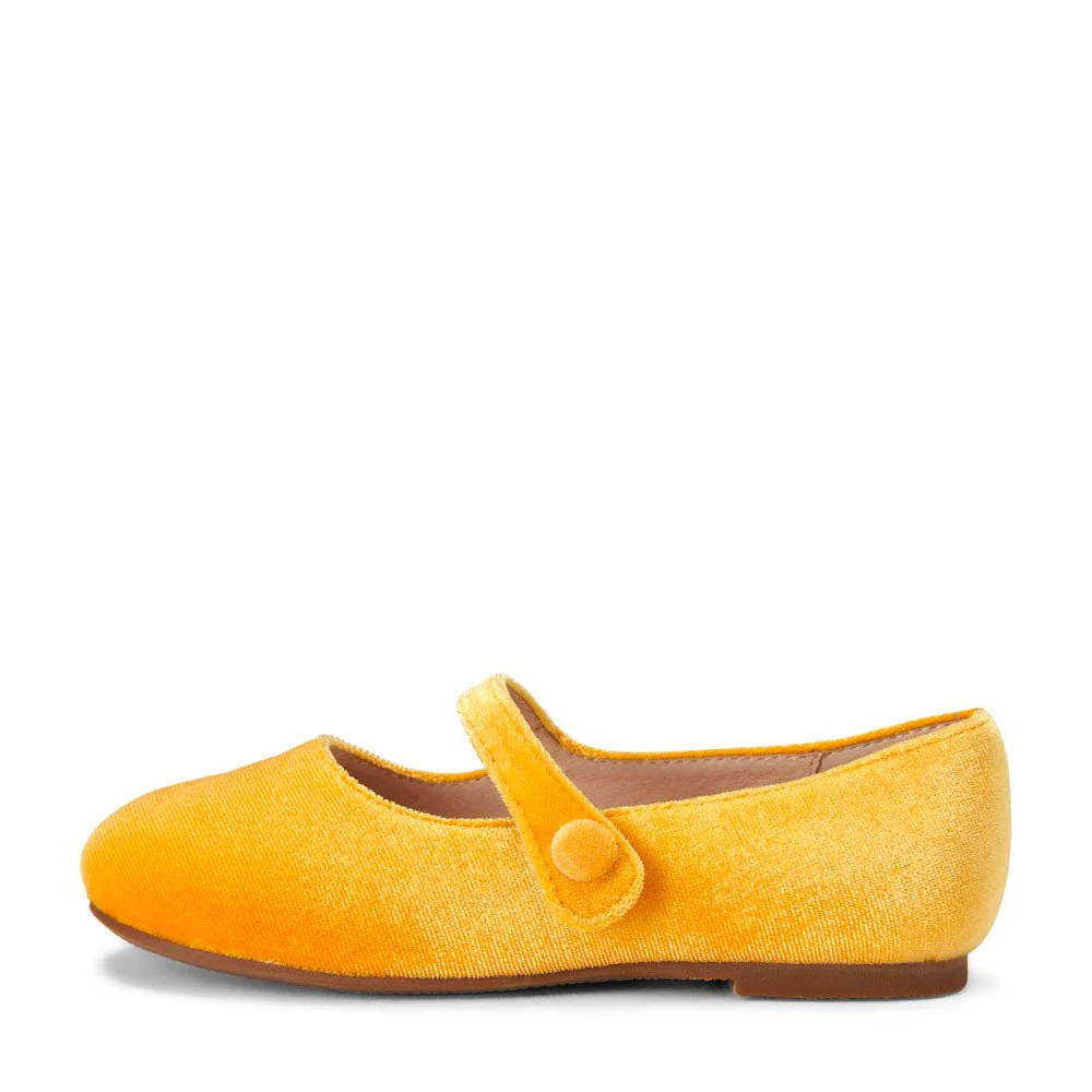 Elin Velvet Yellow Shoes