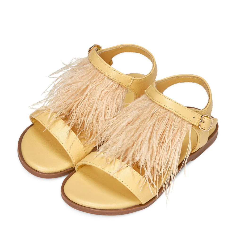 Elle Yellow Sandals - Image 2