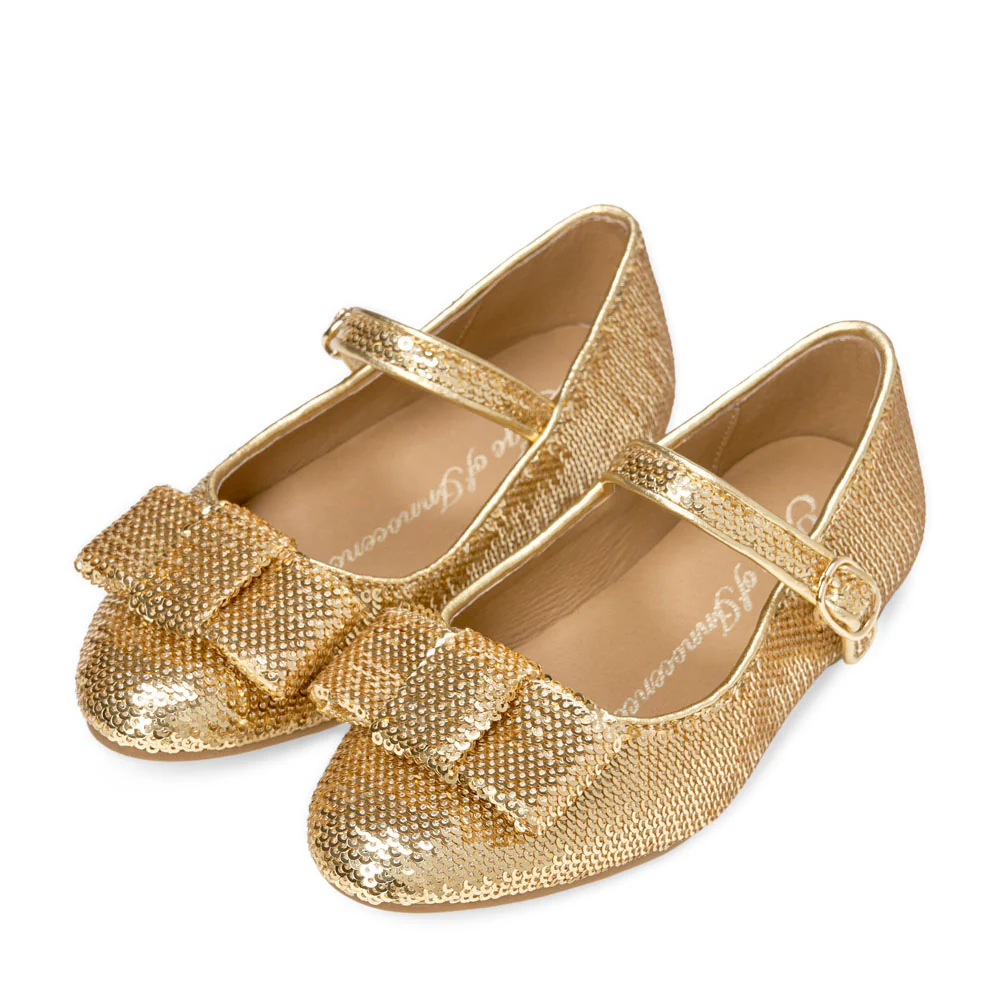 Ellen Sequins Gold Shoes - Image 2