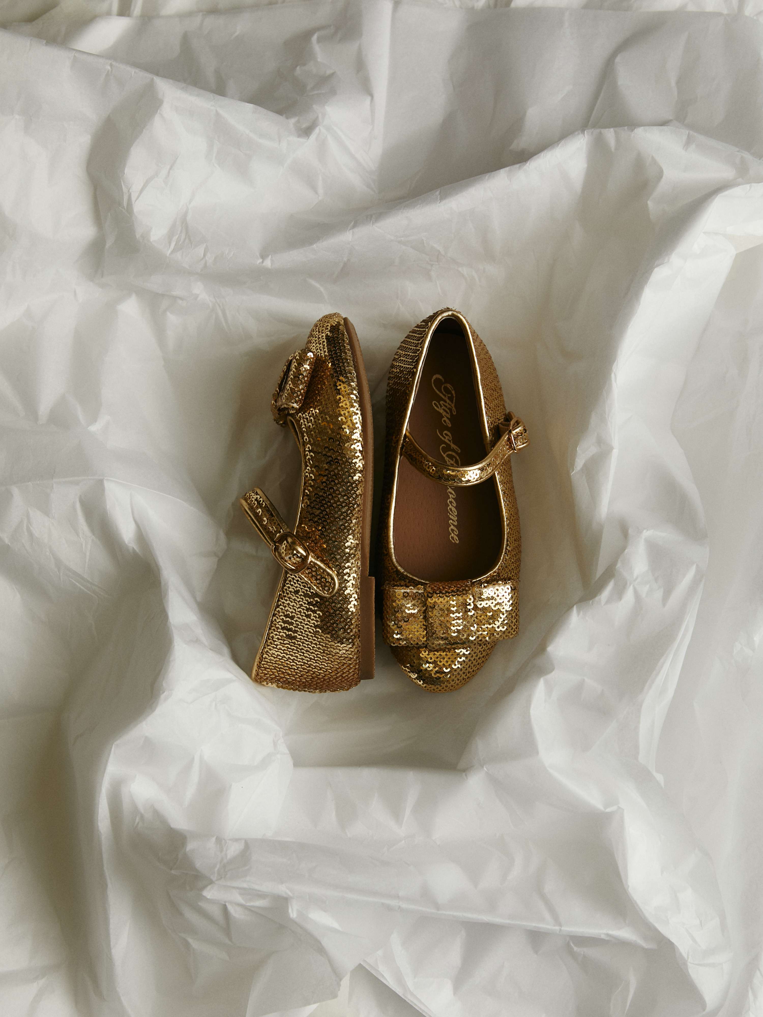 Ellen Sequins Gold Shoes - Image 3