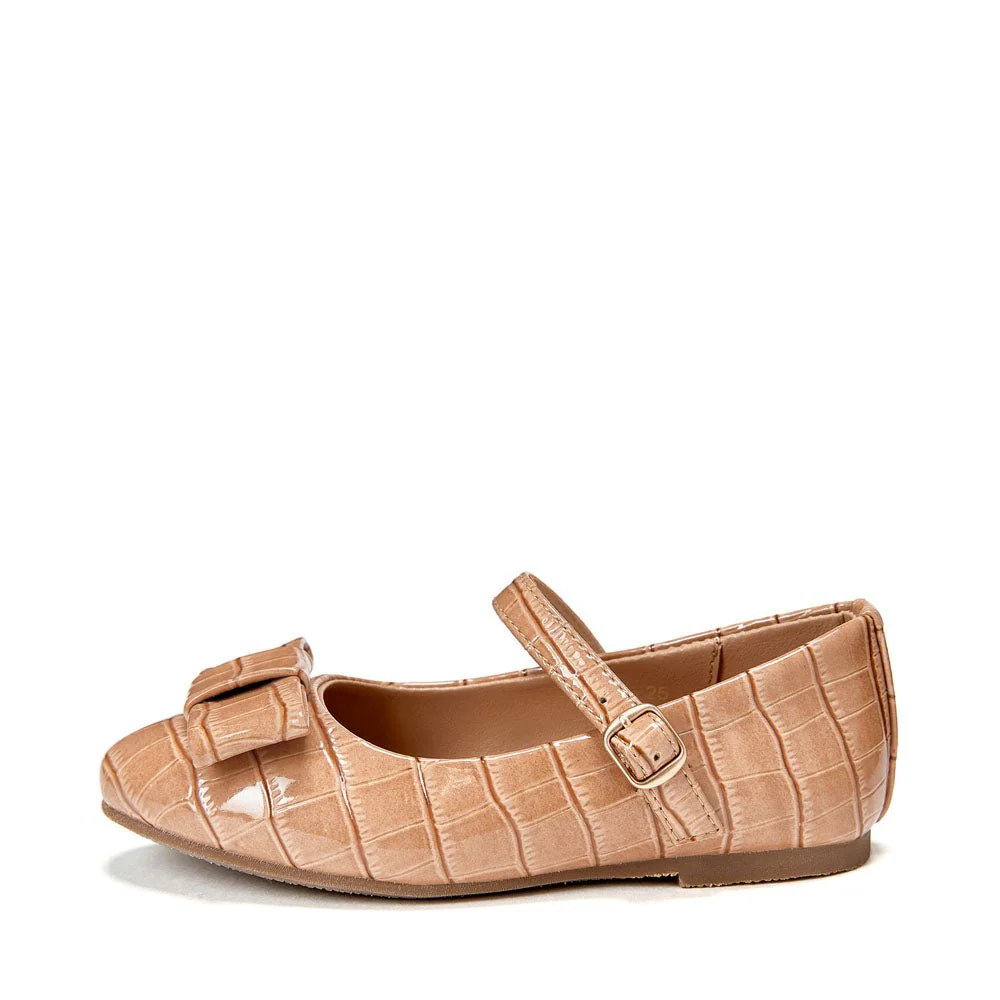 Ellen Croco Beige Shoes