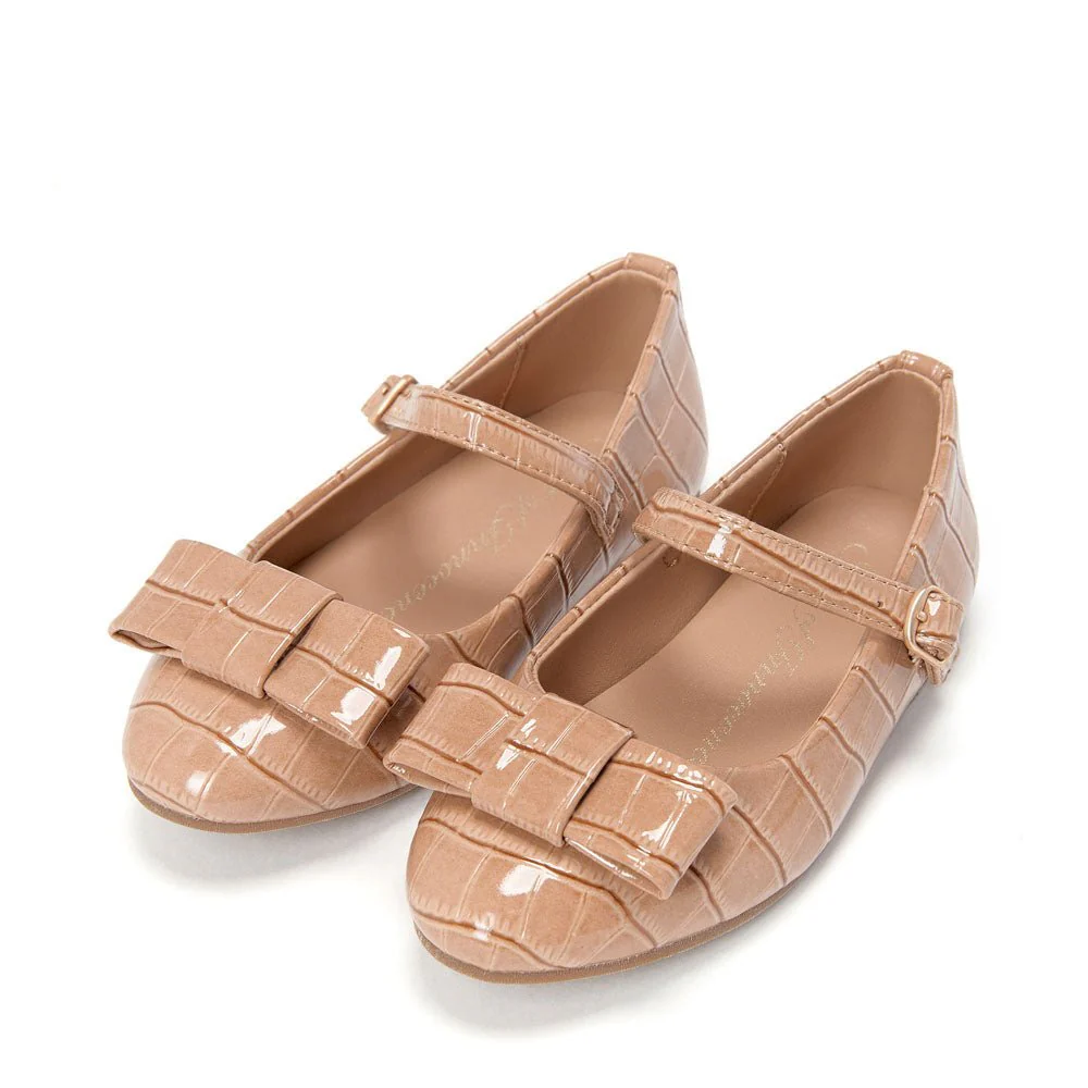 Ellen Croco Beige Shoes - Image 2