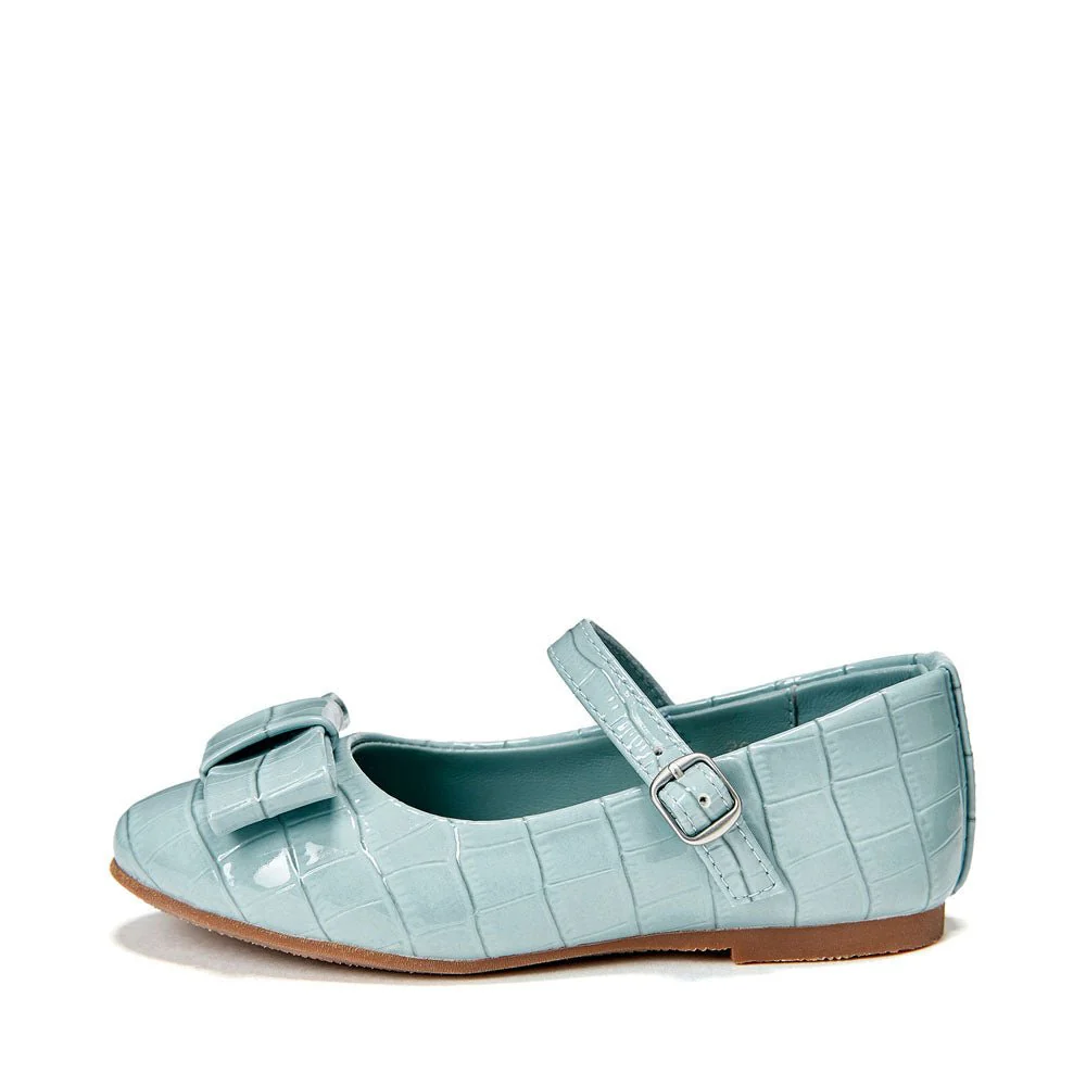 Ellen Croco Blue Shoes