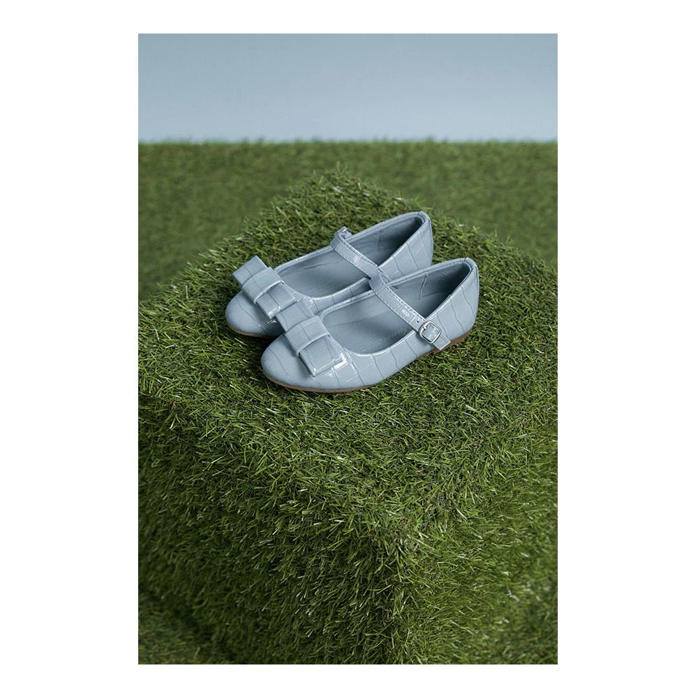 Ellen Croco Blue Shoes - Image 3