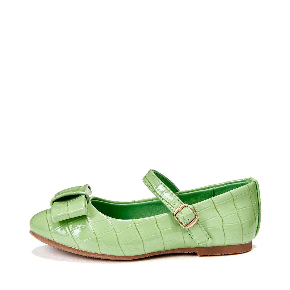 Ellen Croco Green Shoes