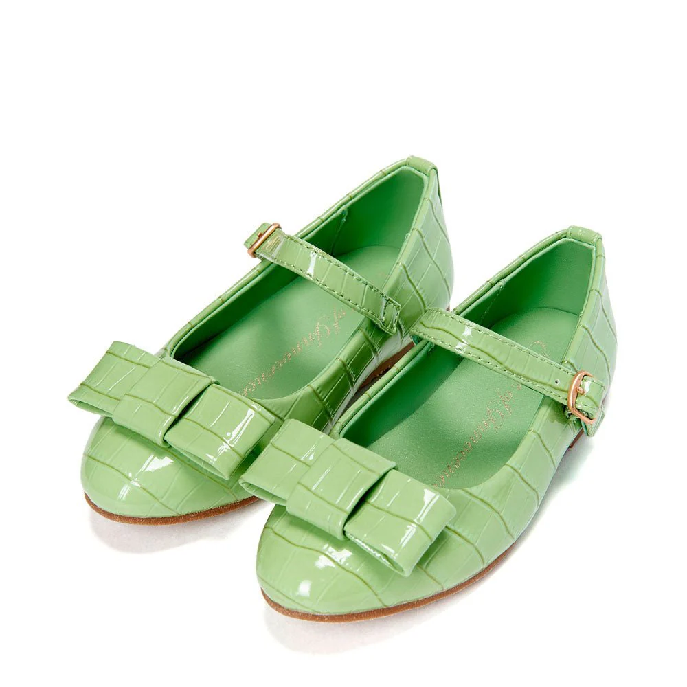 Ellen Croco Green Shoes - Image 2