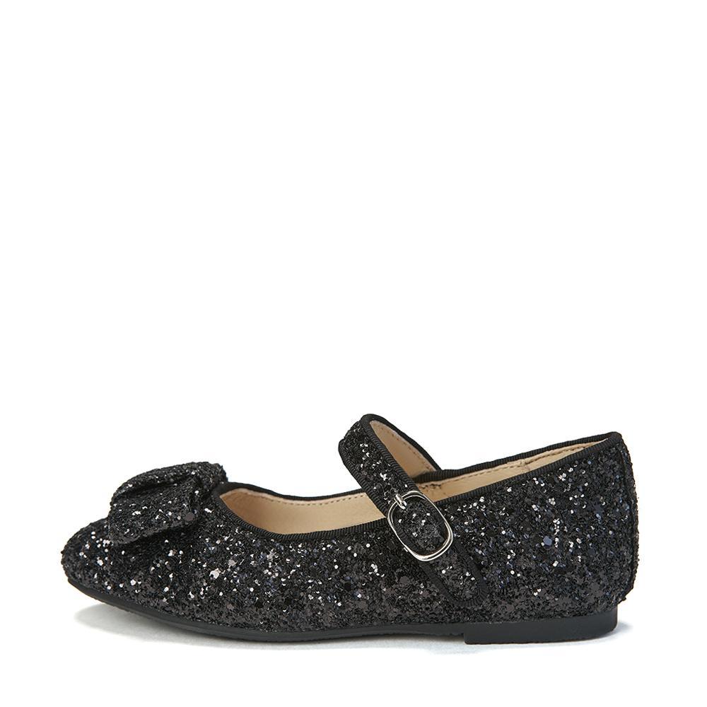 Ellen Glitter Black Shoes