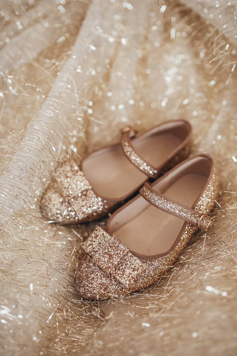 Ellen Glitter Gold Shoes - Image 4