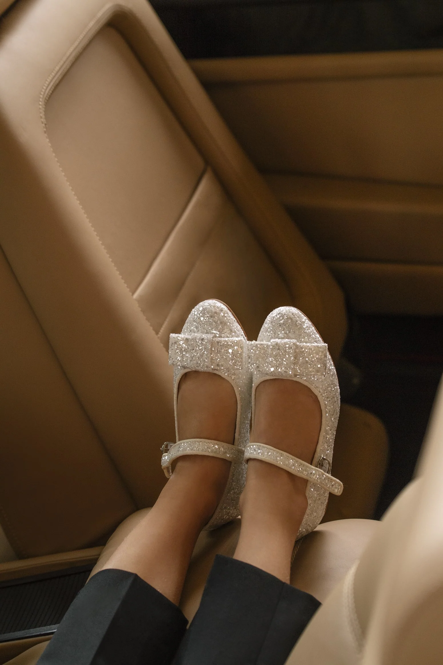 Ellen Glitter White Shoes - Image 6