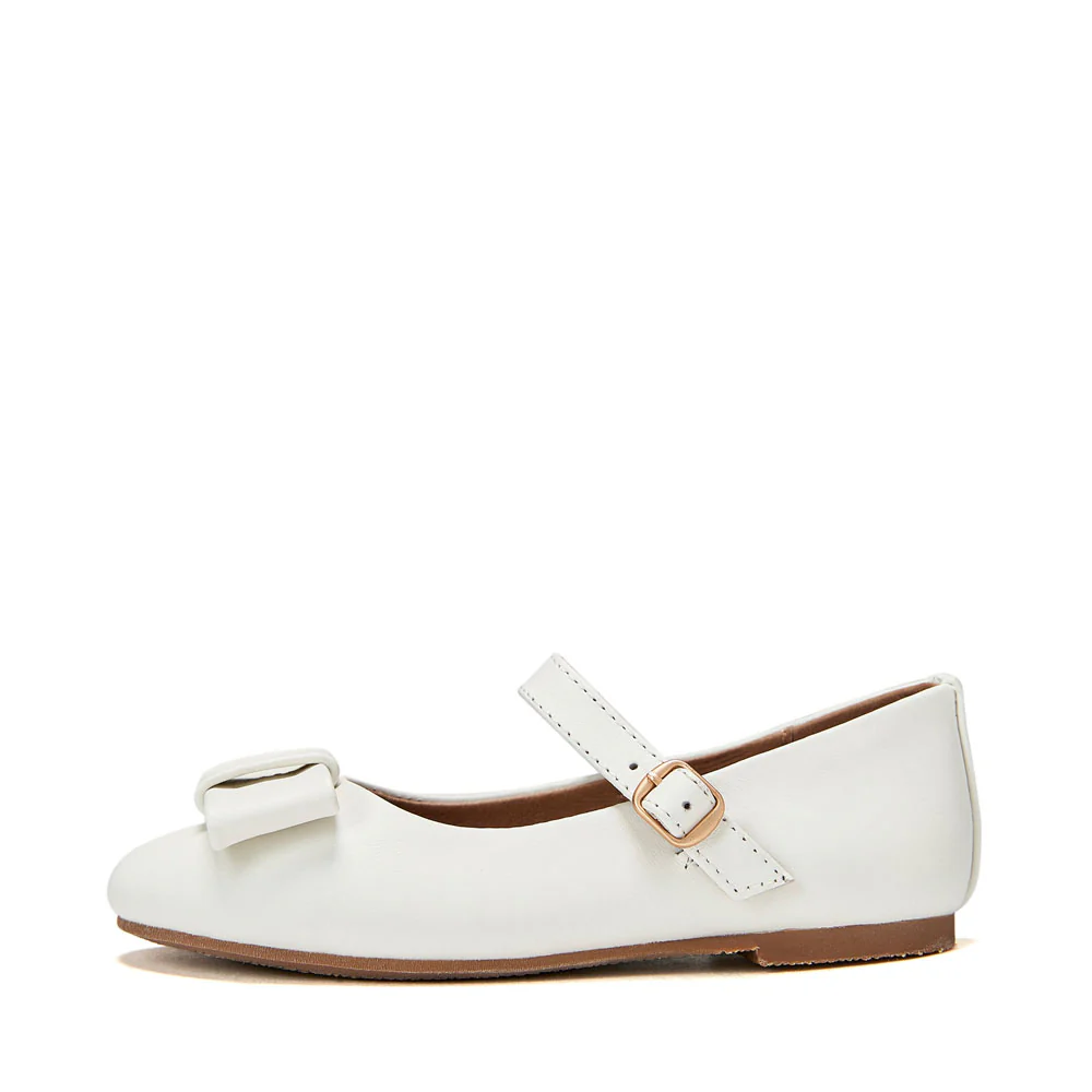 Ellen Leather White Shoes