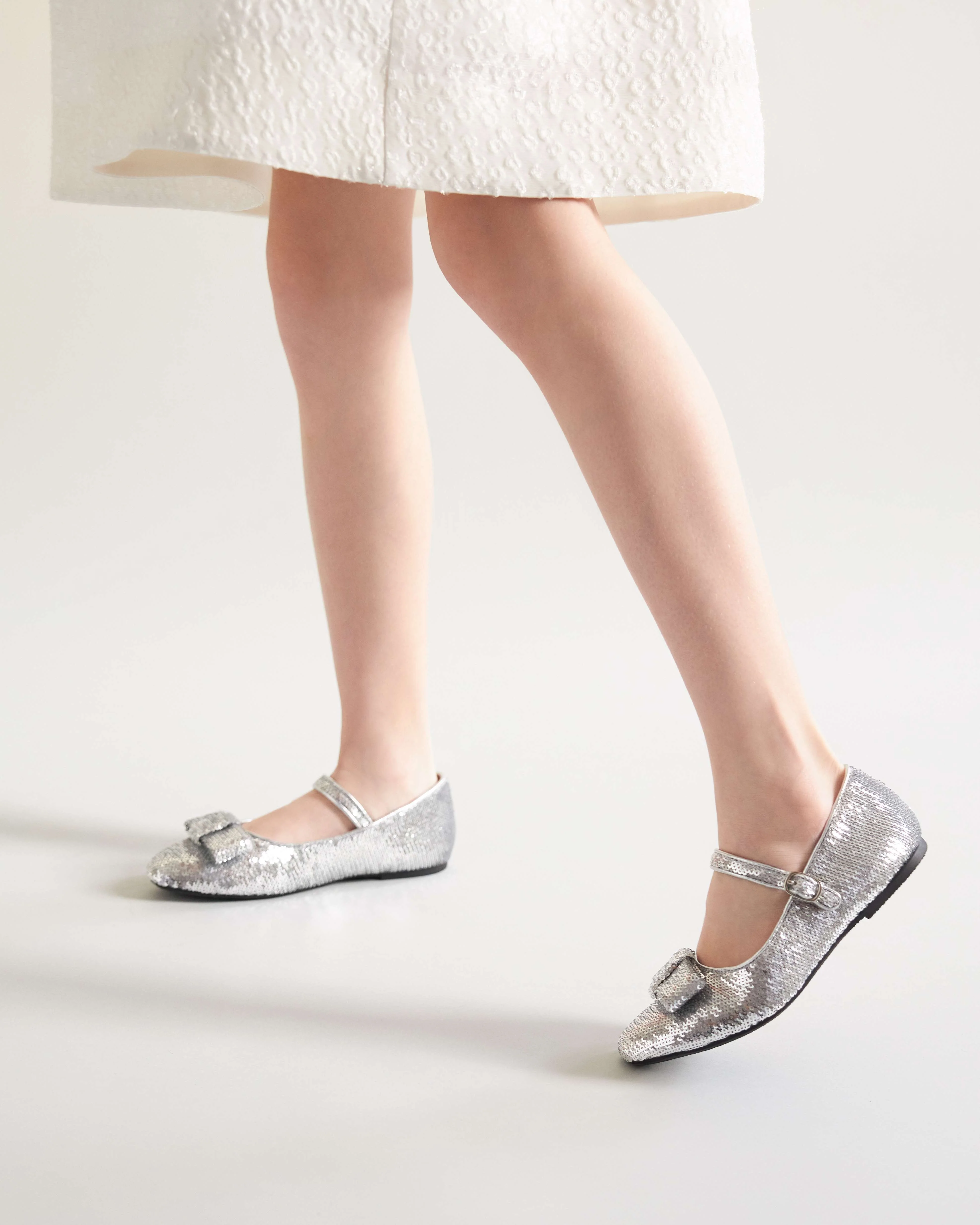 Ellen Sequins Silver Shoes - Image 3