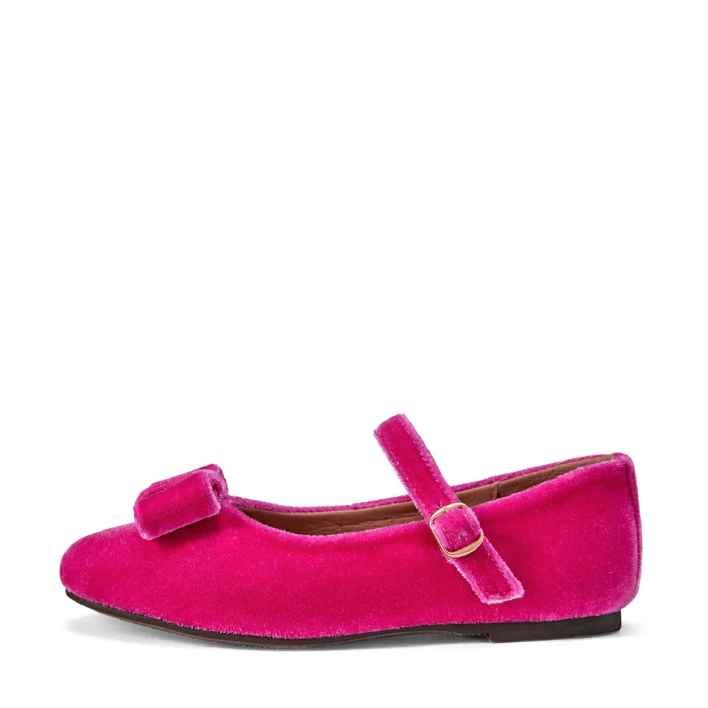 Ellen Velvet Fuchsia Shoes