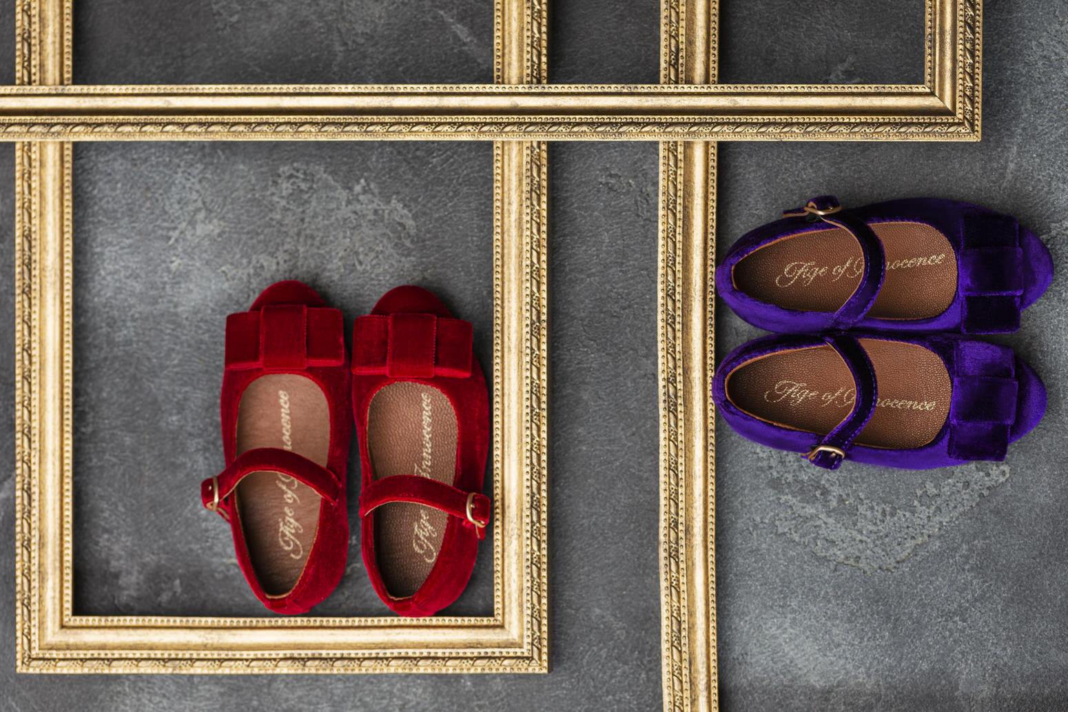 Ellen Velvet Red Shoes - Image 4