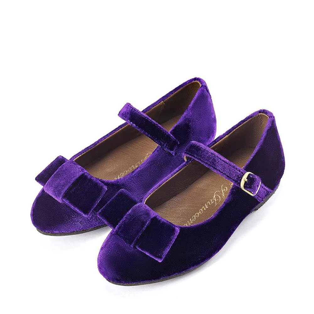 Ellen Velvet Violet Shoes - Image 2