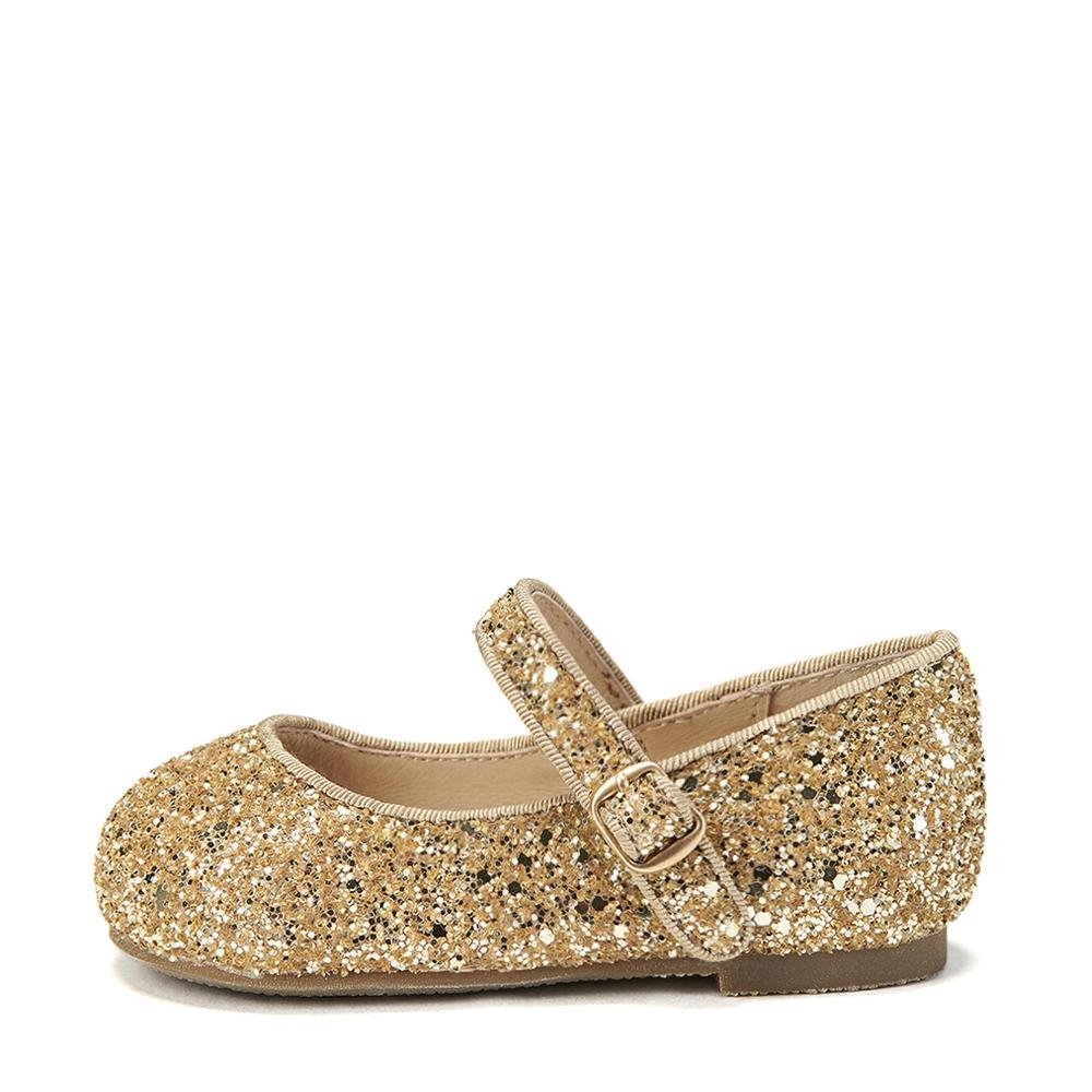 Eva Glitter Gold Shoes