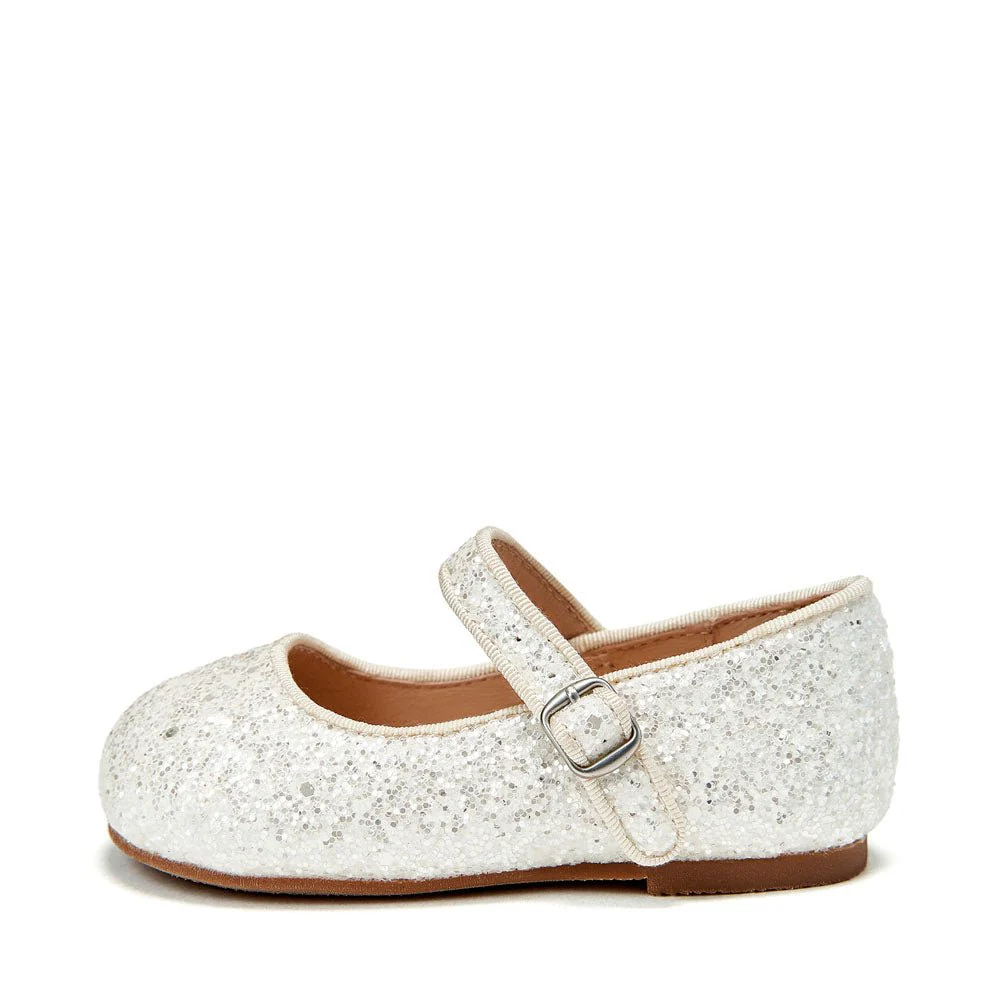 Eva Glitter White Shoes