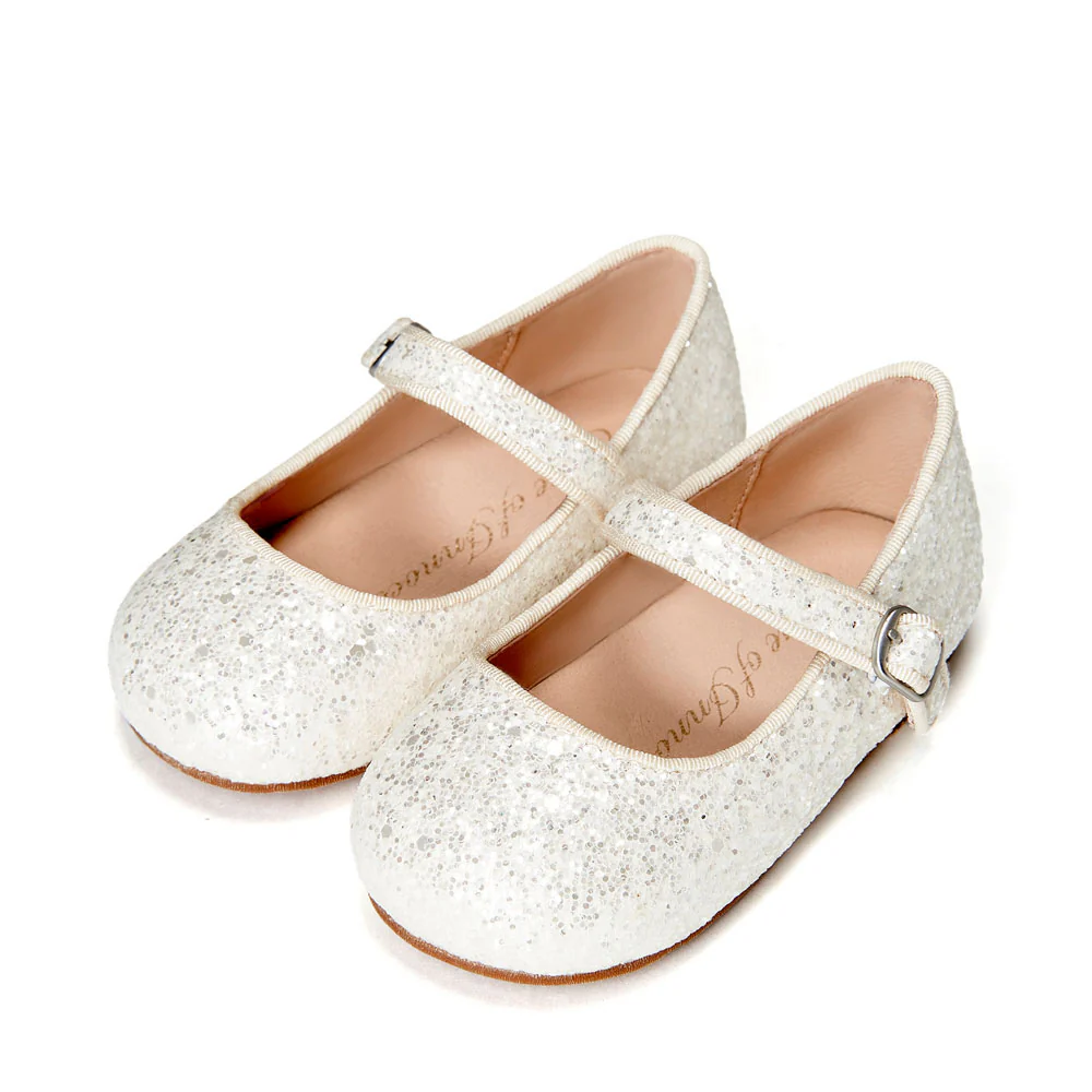 Eva Glitter White Shoes - Image 2