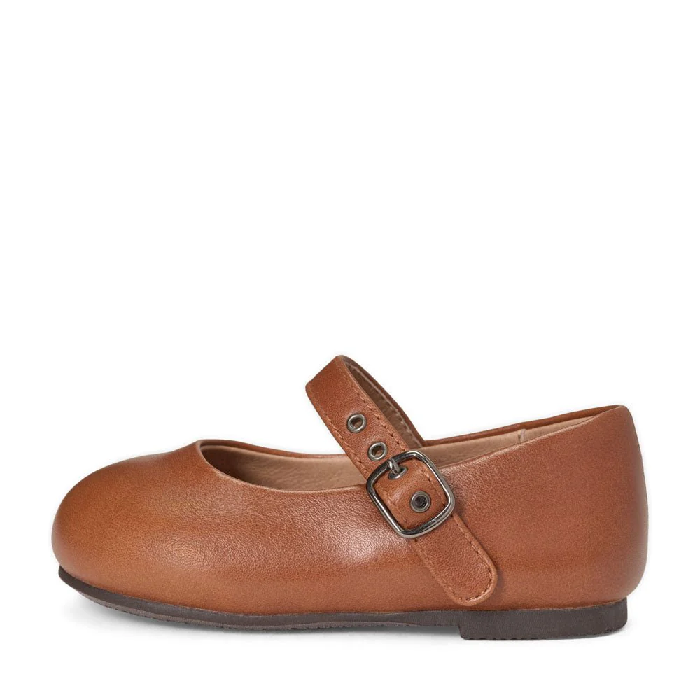 Eva Leather Brown Shoes