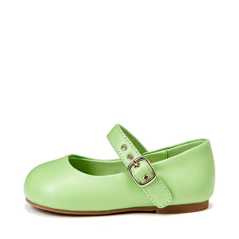 Eva Leather Green Shoes