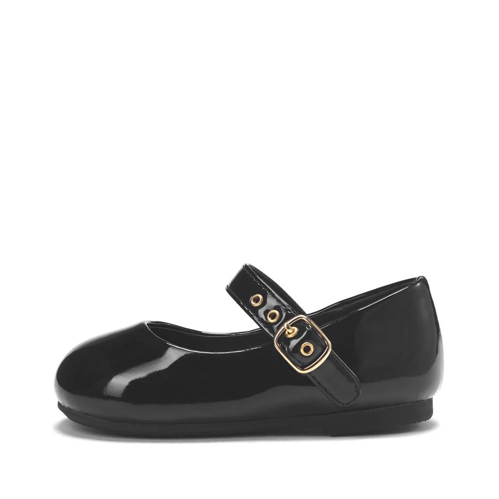 Eva PU Black Shoes