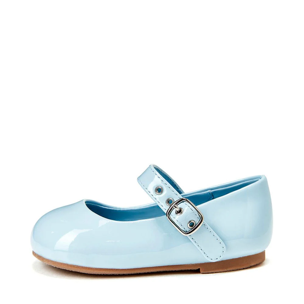 Eva PU Blue Shoes