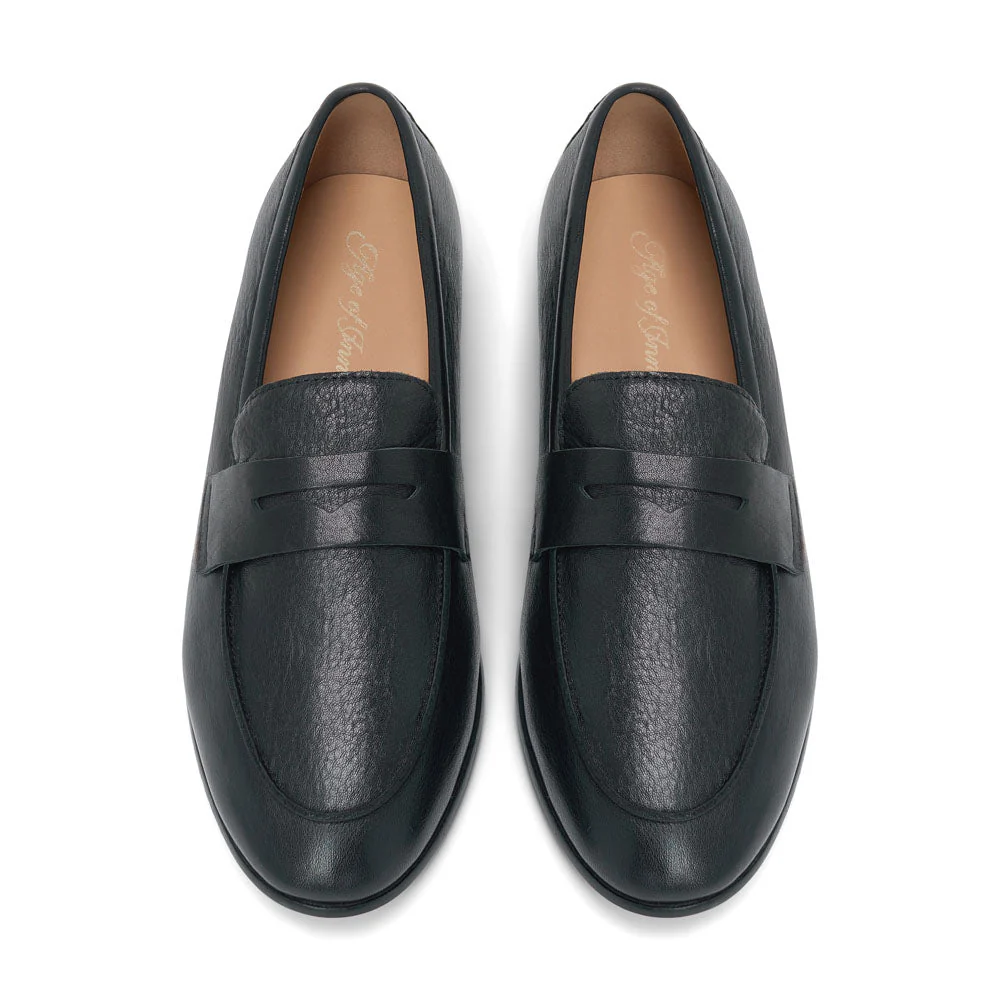 Farley Leather Black Loafers - Image 3
