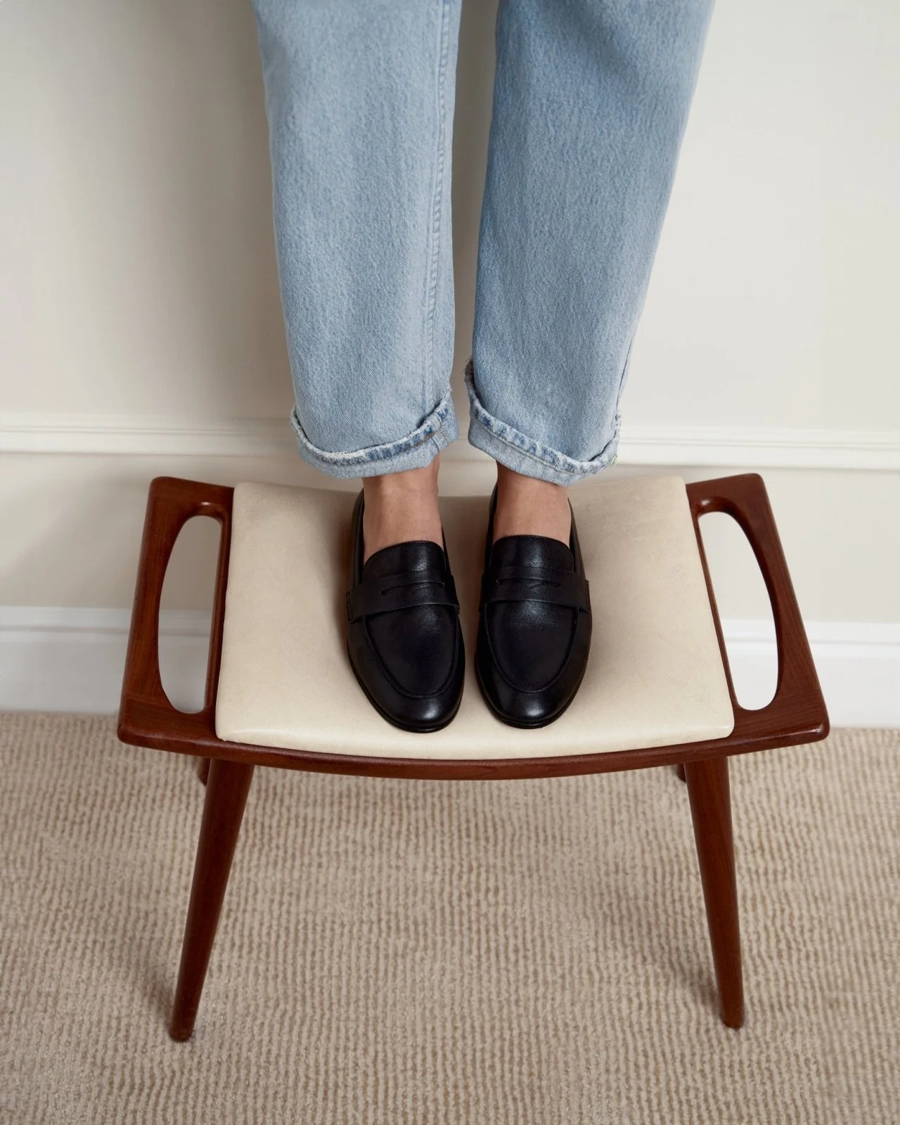 Farley Leather Black Loafers - Image 6