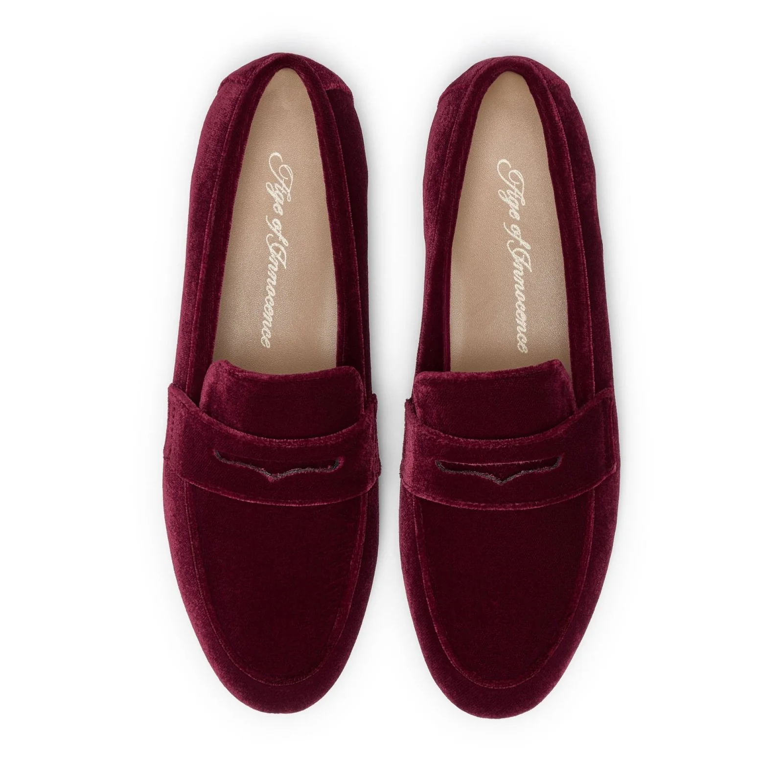 Farley Velvet Red Loafers - Image 3