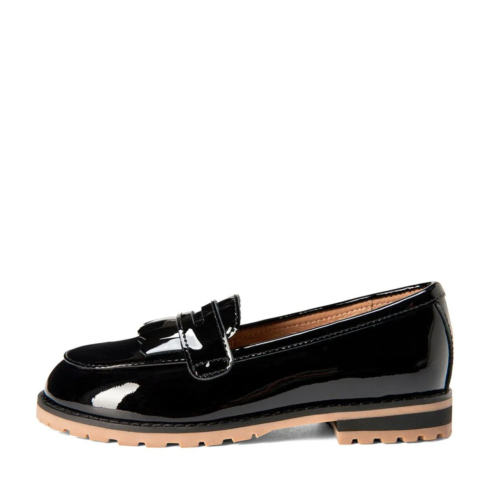 Francie Black Loafers