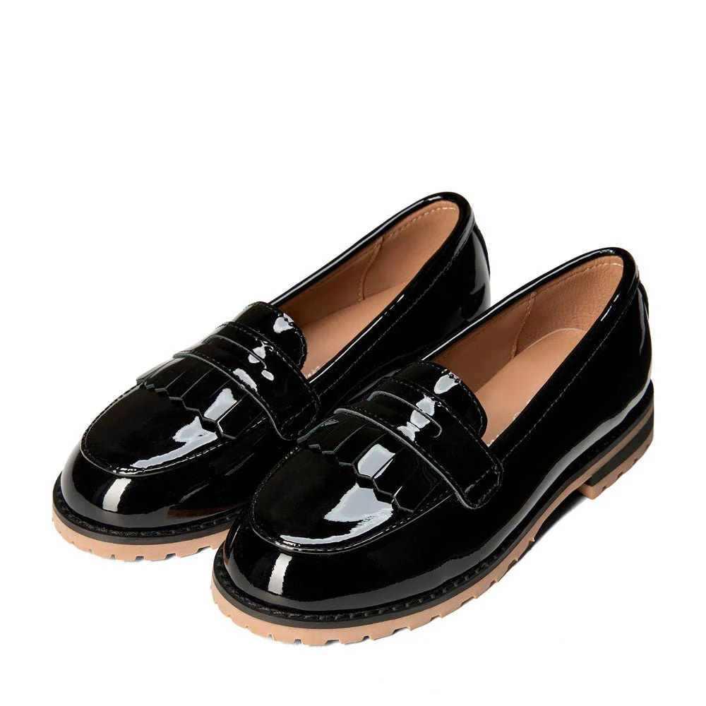 Francie Black Loafers - Image 2