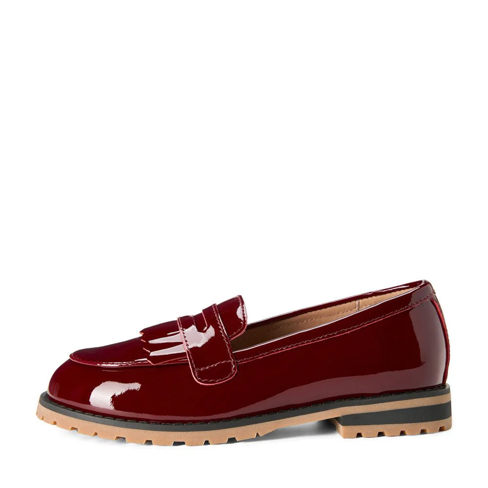 Francie Burgundy Loafers
