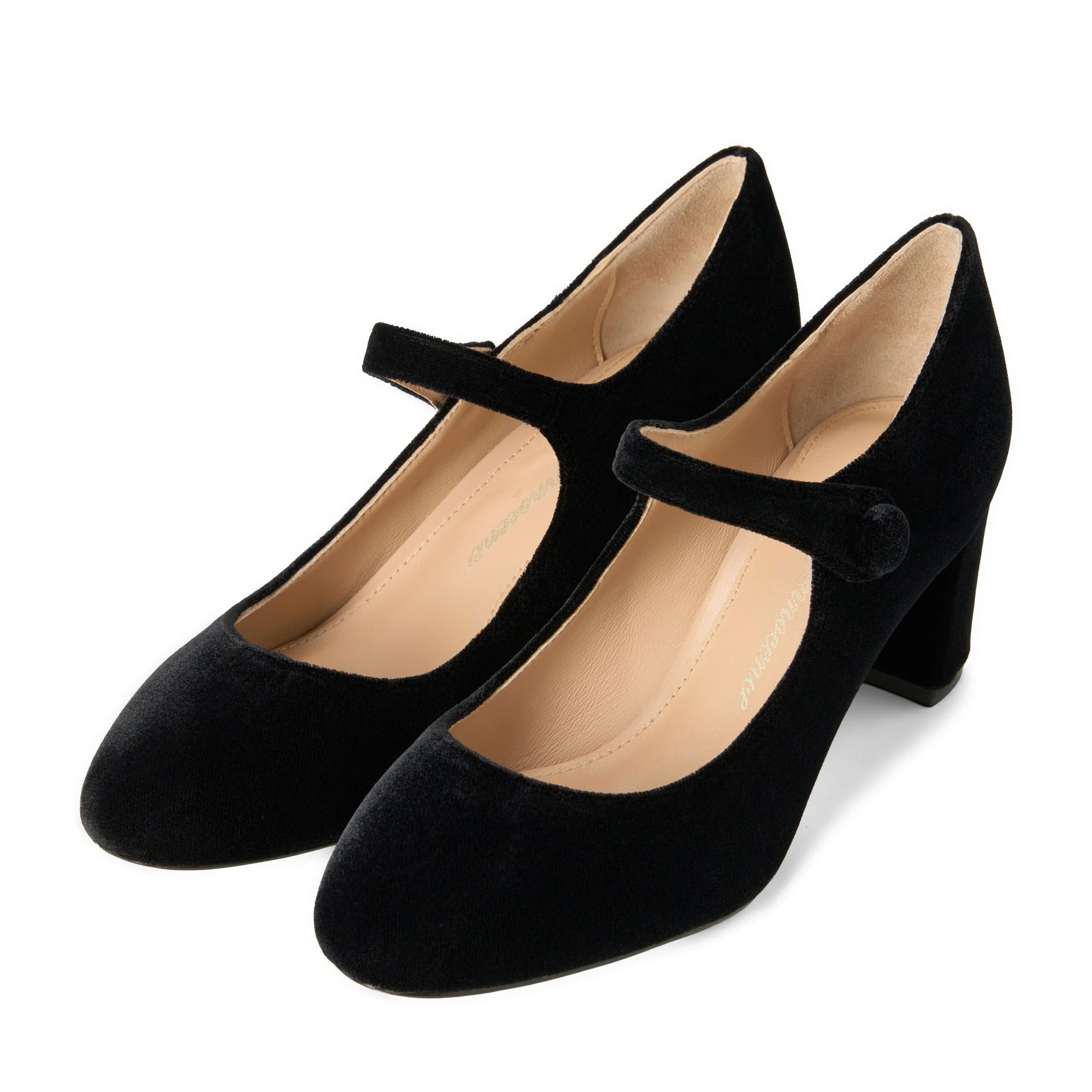 Gemma Velvet Black Shoes - Image 2