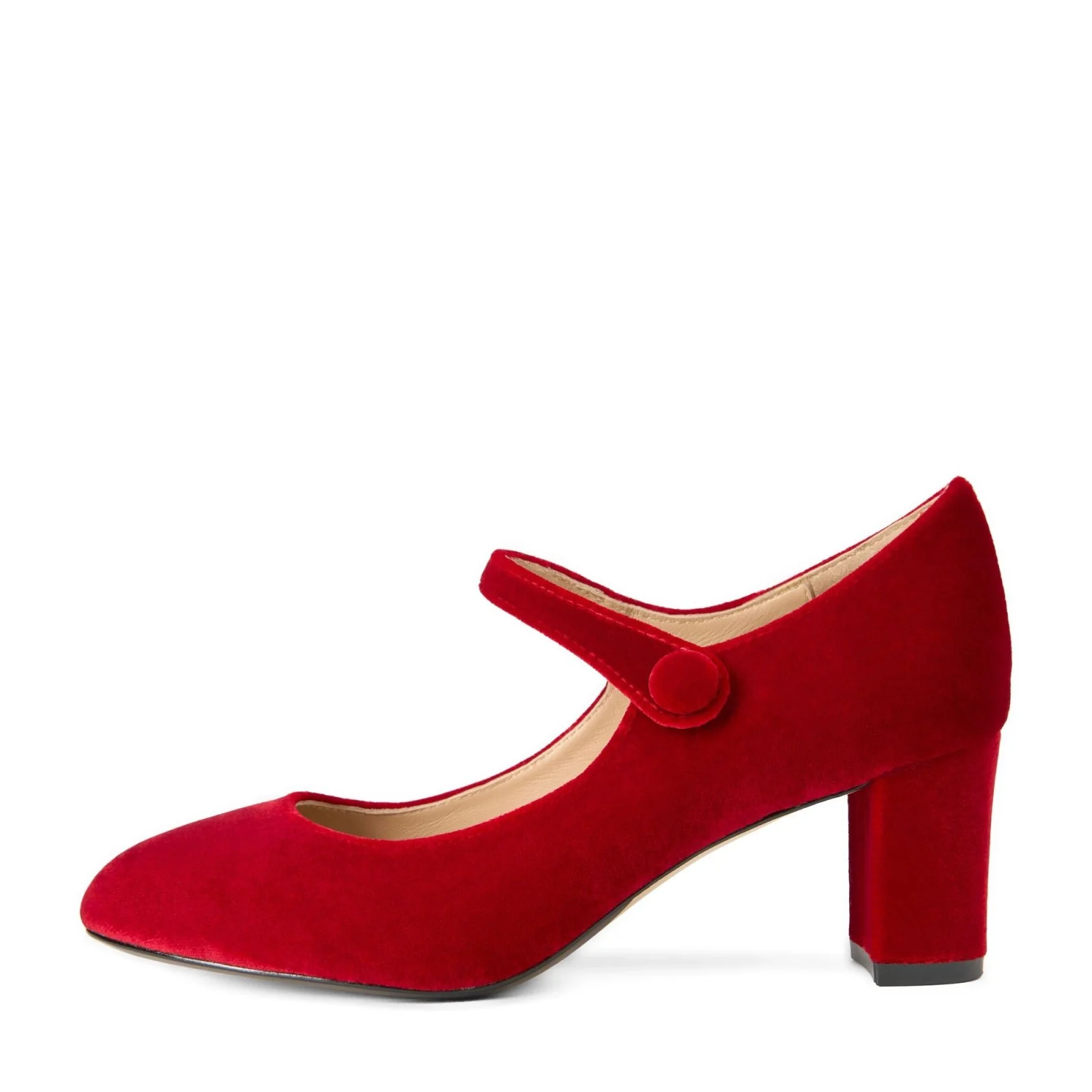 Gemma Velvet Red Shoes