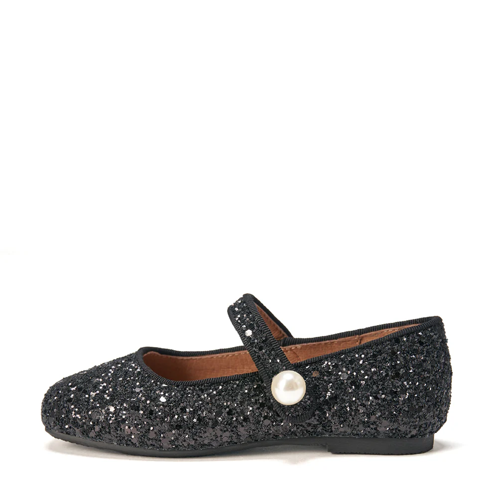 Gloria Black Flats