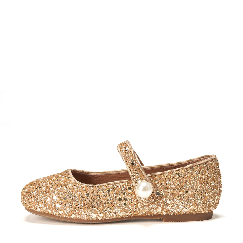 Gloria Gold Flats