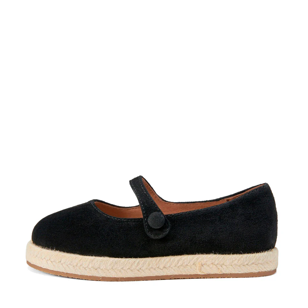 Hailey Suede Black Espadrilles