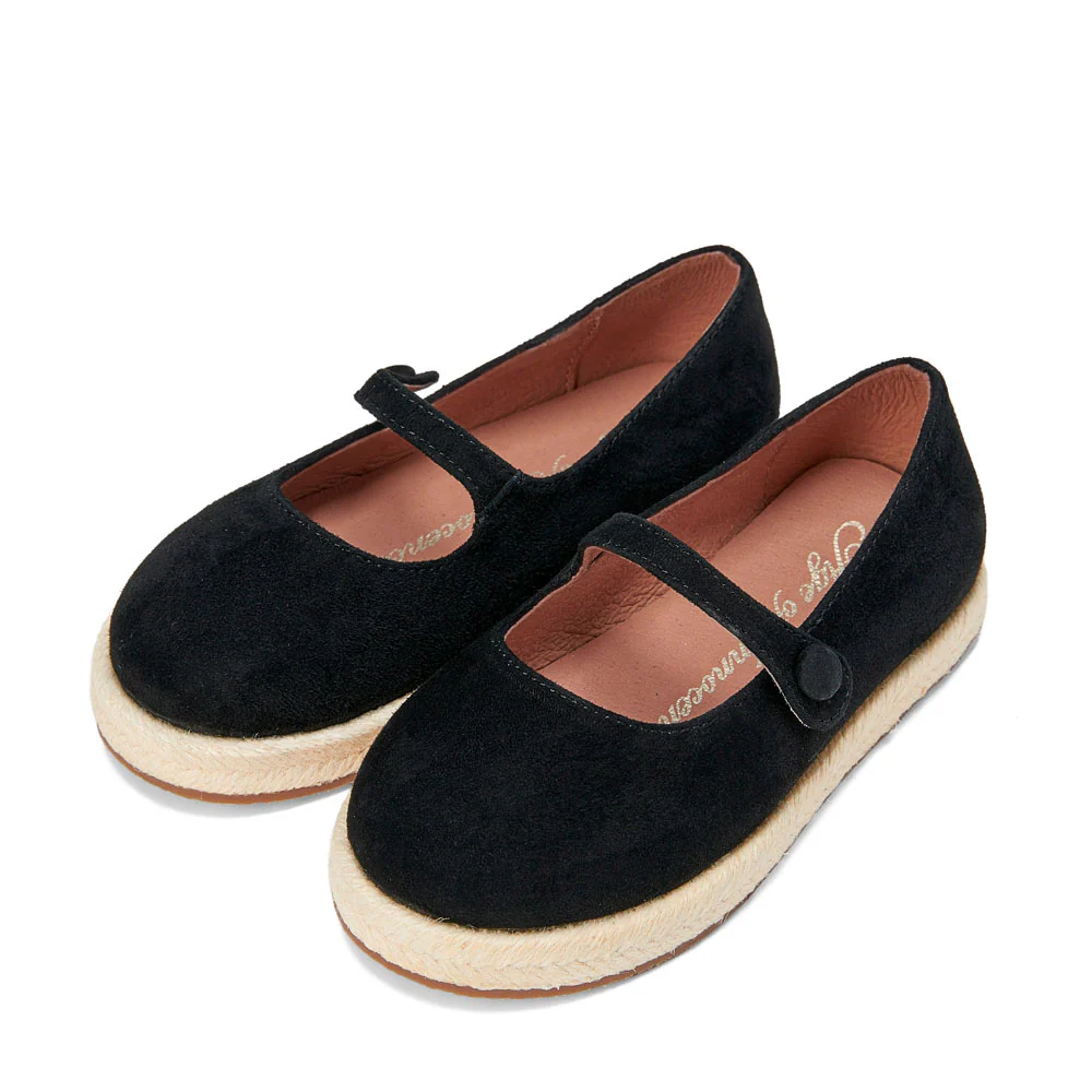 Hailey Suede Black Espadrilles - Image 2
