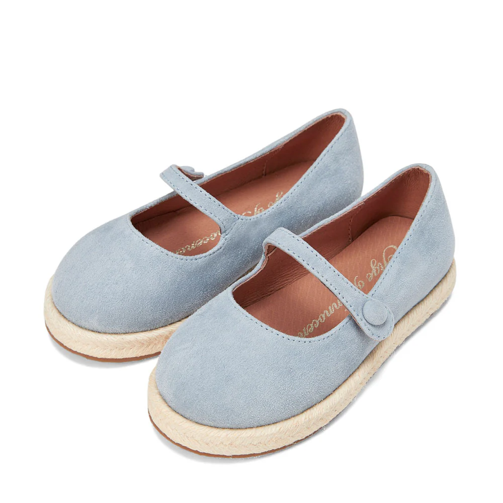 Hailey Suede Blue Espadrilles - Image 2