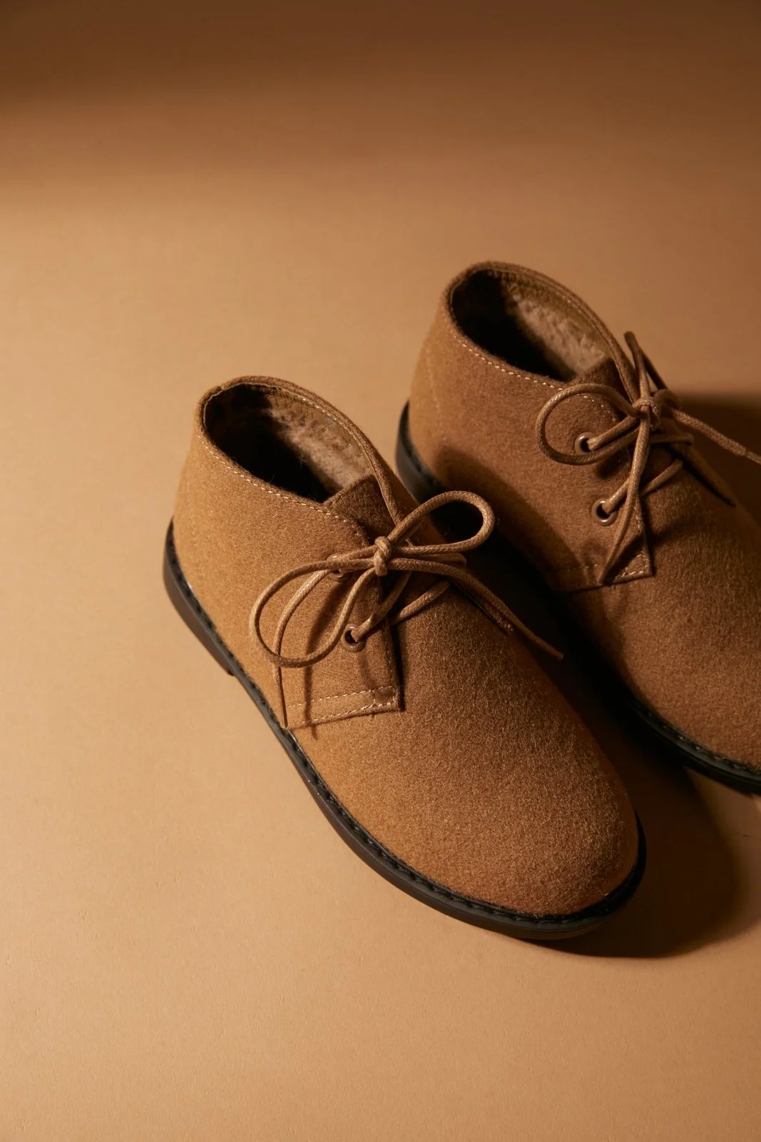 Hugh Wool Beige Boots - Image 4