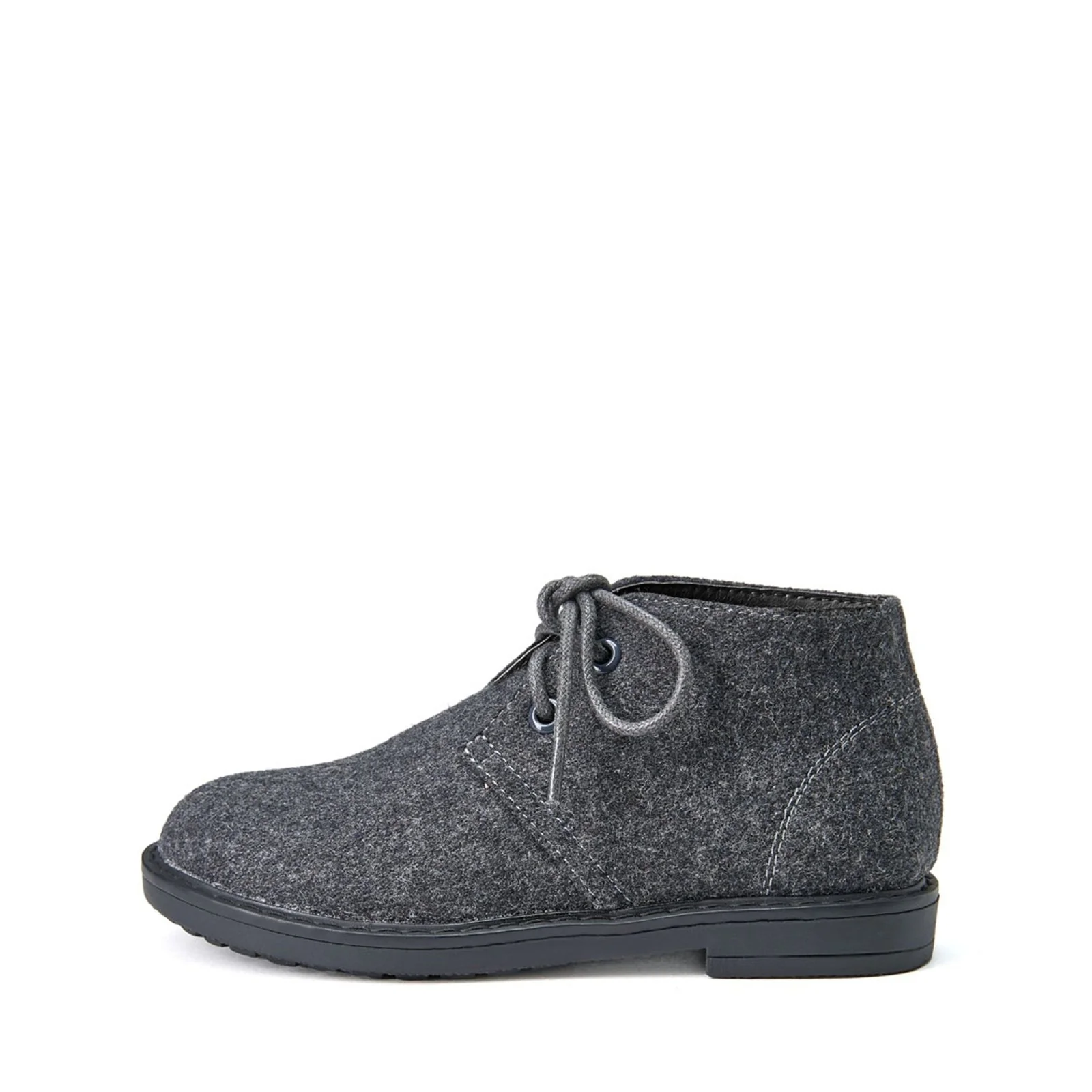 Hugh Wool Dark Grey Boots