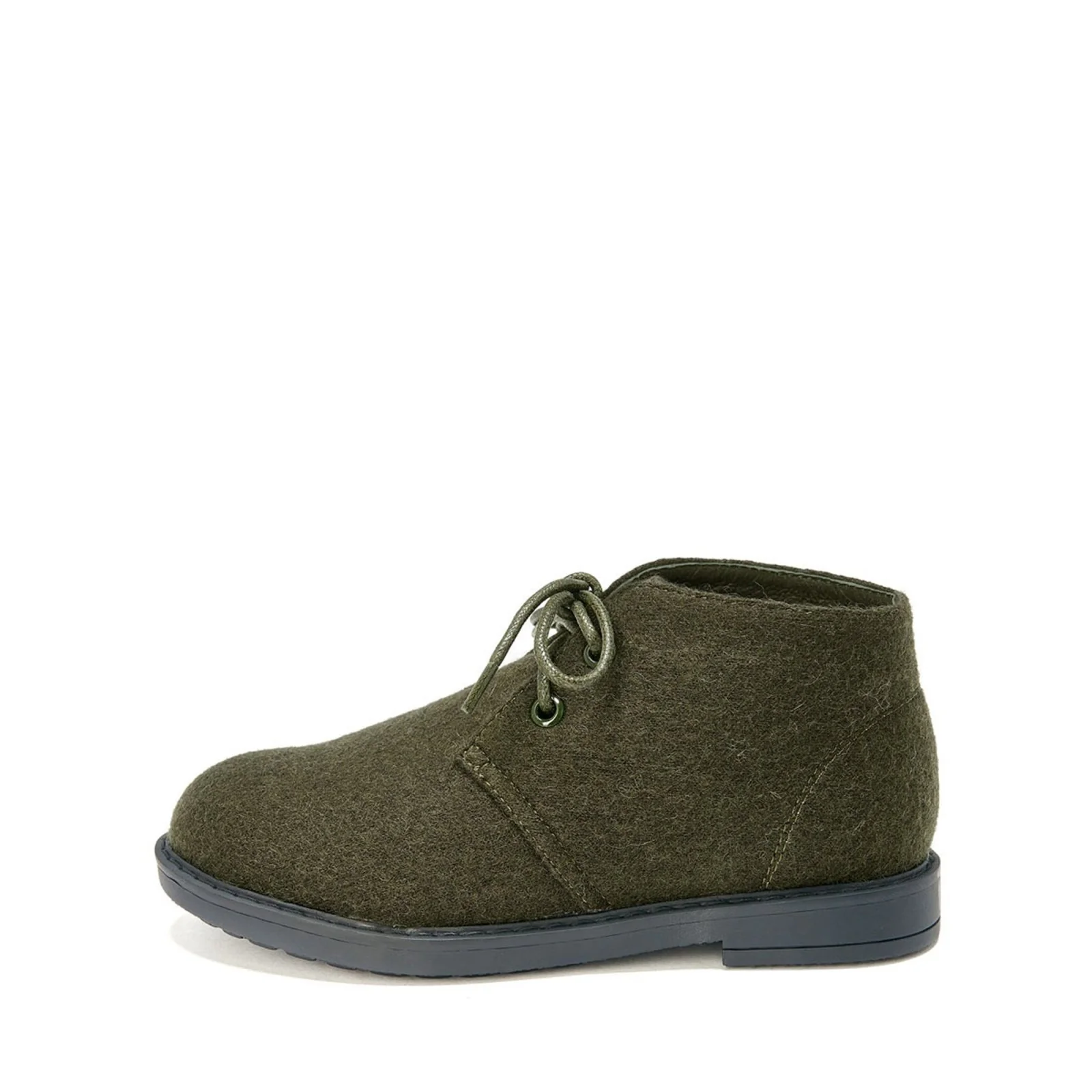 Hugh Wool Khaki Boots