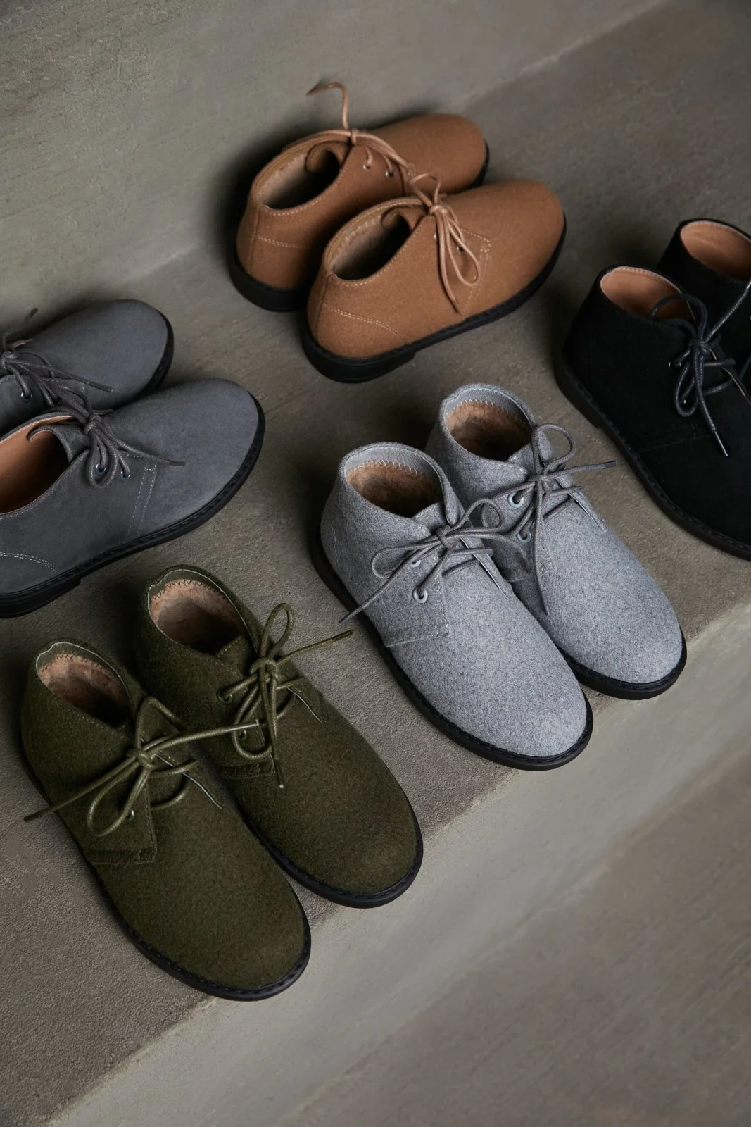 Hugh Wool Khaki Boots - Image 4