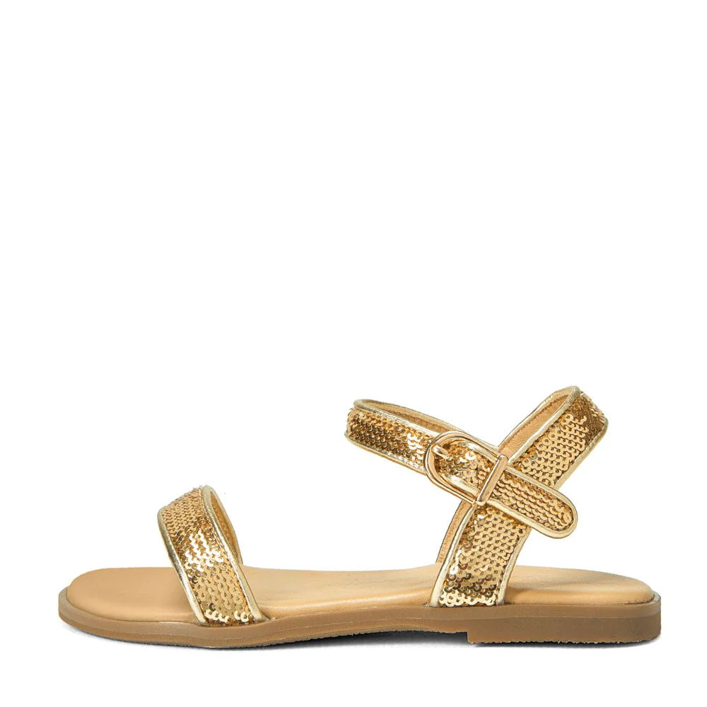 Iris Gold Sandals