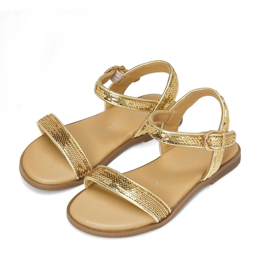 Iris Gold Sandals - Image 2