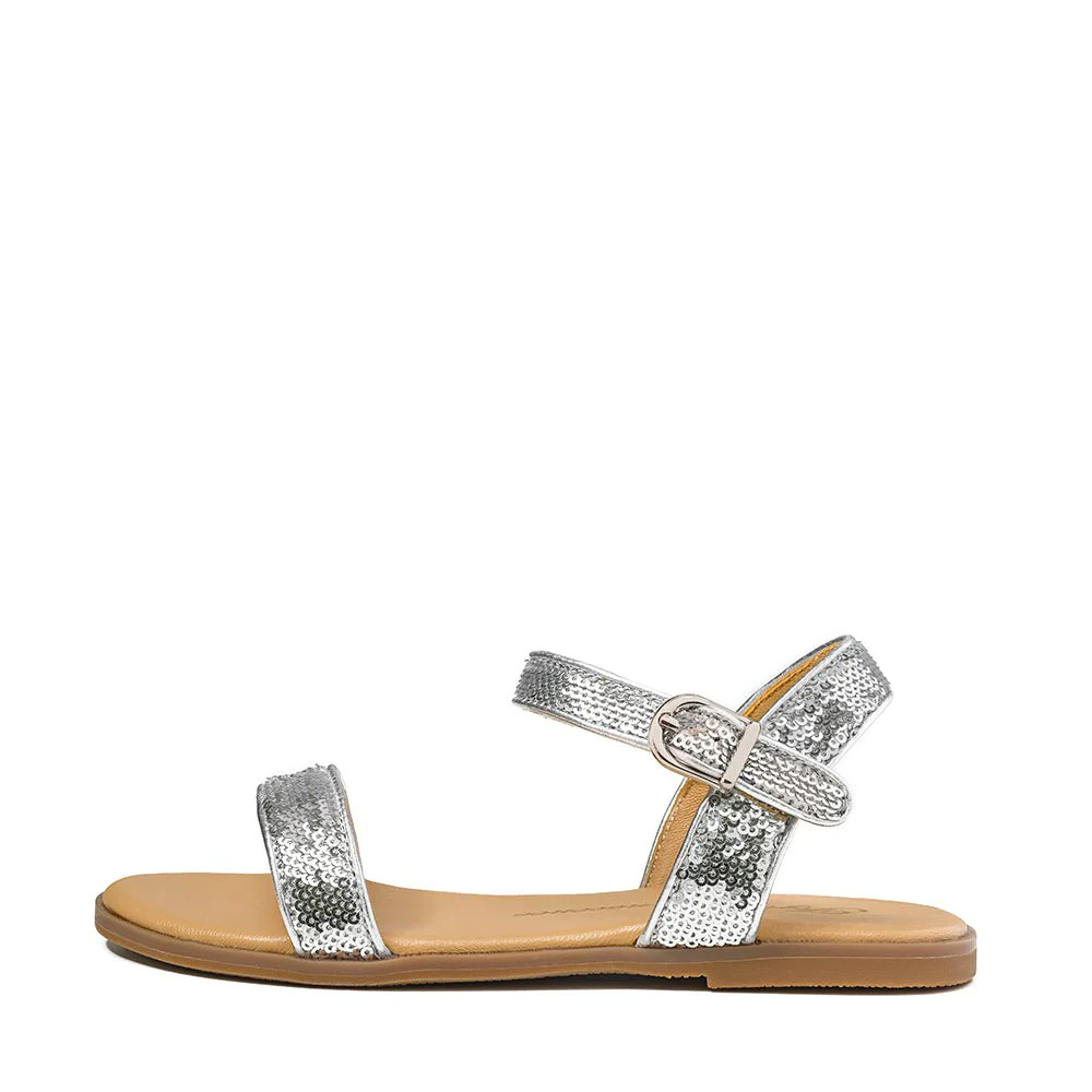 Iris Silver Sandals