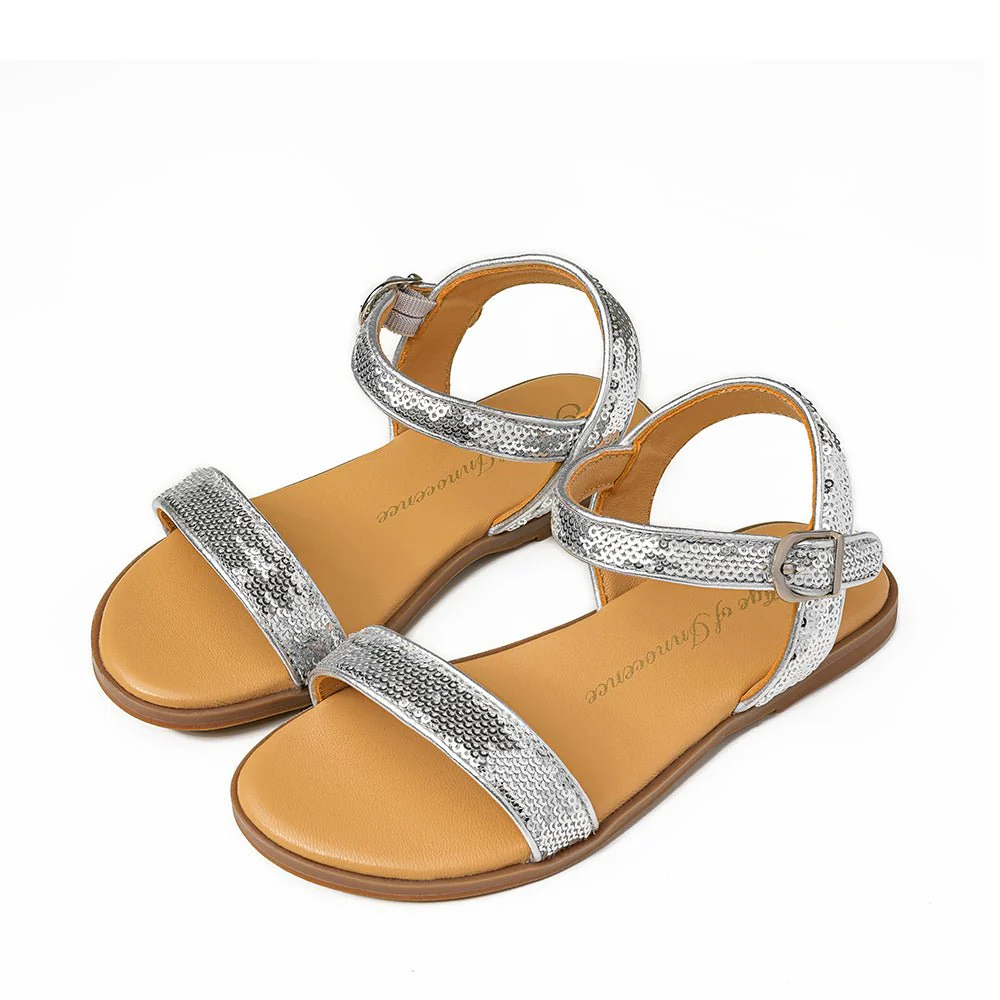 Iris Silver Sandals - Image 2